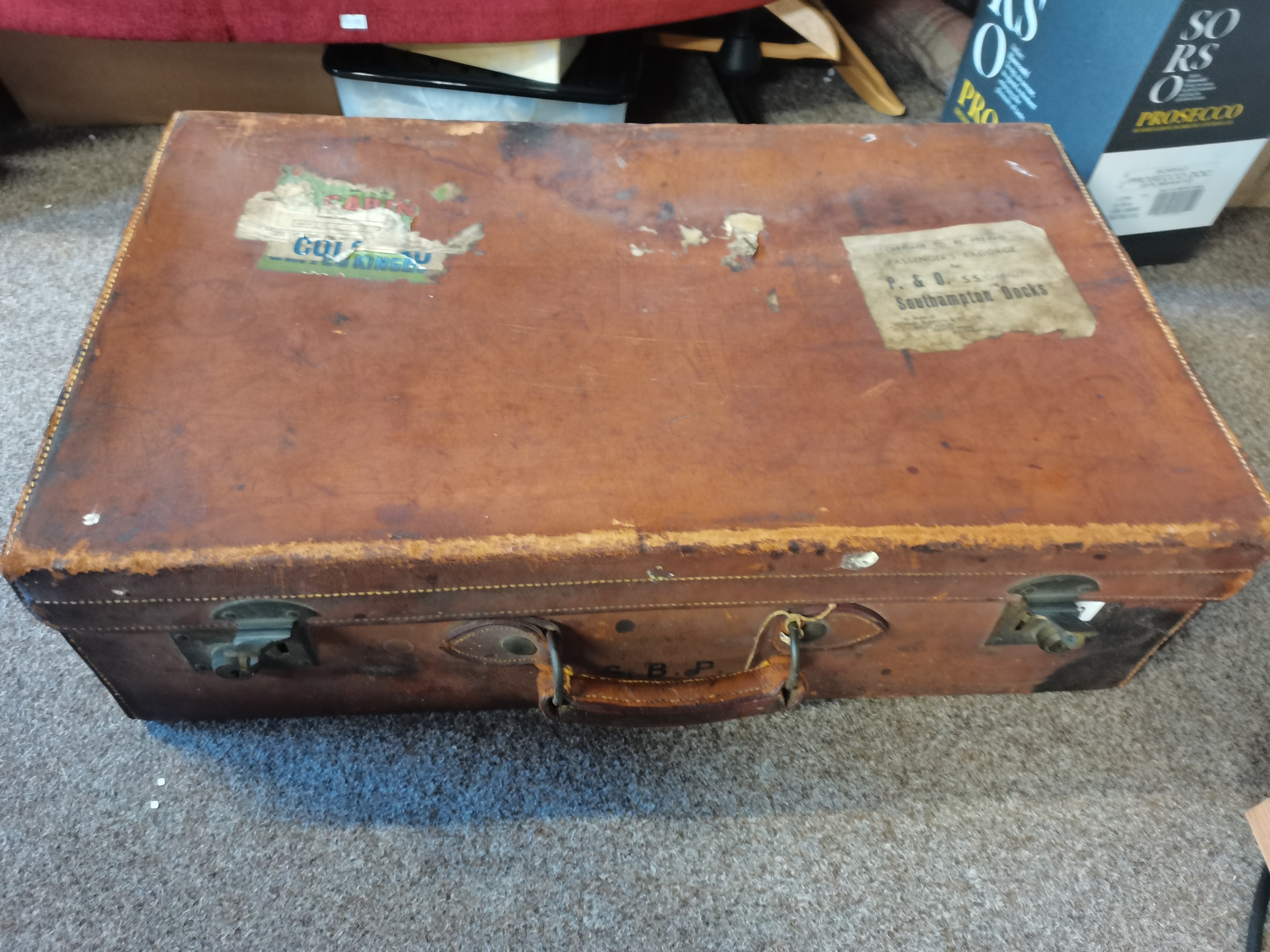 Suitcase - Bought from Harrods belonged to Tom Peak (of Peak Freans biscuits)