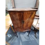 Antique mahogany drinks cabinet