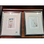 Pair of limited edition prints "Salut !" & "Ratars
