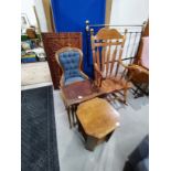 misc furniture including rocking chair, next of tables,