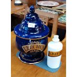 Leeches Jar and Syrup Bottle