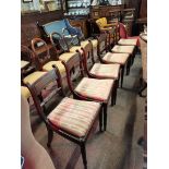 Set of 6 Regency mahogany dining chairs