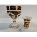 Royal Crown Derby Goblet 1128 good condition plus