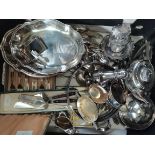 1 Box of Silver Plate Items