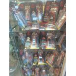 4 x shelves of boxed Star Wars figures