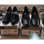 Van Dal "LENA" black patent court shoes plus Van Dal Bijou black shoes