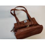 Brown Radley handbag with dust cover, slight wear