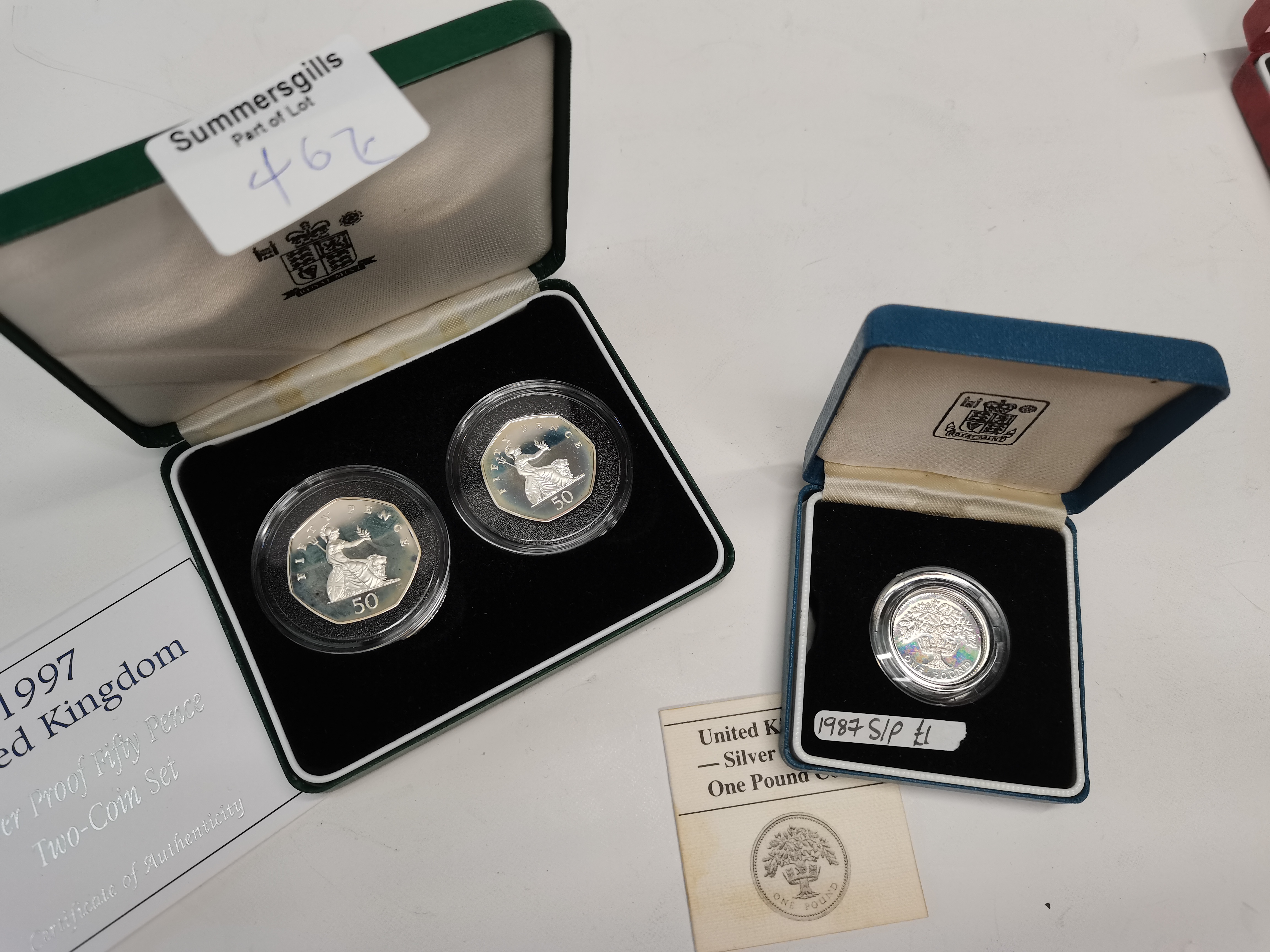 x4 Silver proof coins - Image 2 of 3