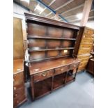 Antique wood kitchen dresser
