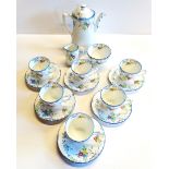 Sutherland Coffee set - incl x6 cups and saucers milk jug, sugar bowl and coffee pot - excellent