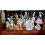A Collection of vintage porcelain figurines
