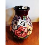 Moorcroft Vase - Pansy Design