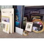 A Large Collection of Artwork Frames and Mirrors