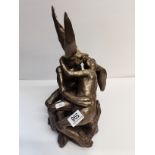 Frith Sculpture of 2 hares kissing