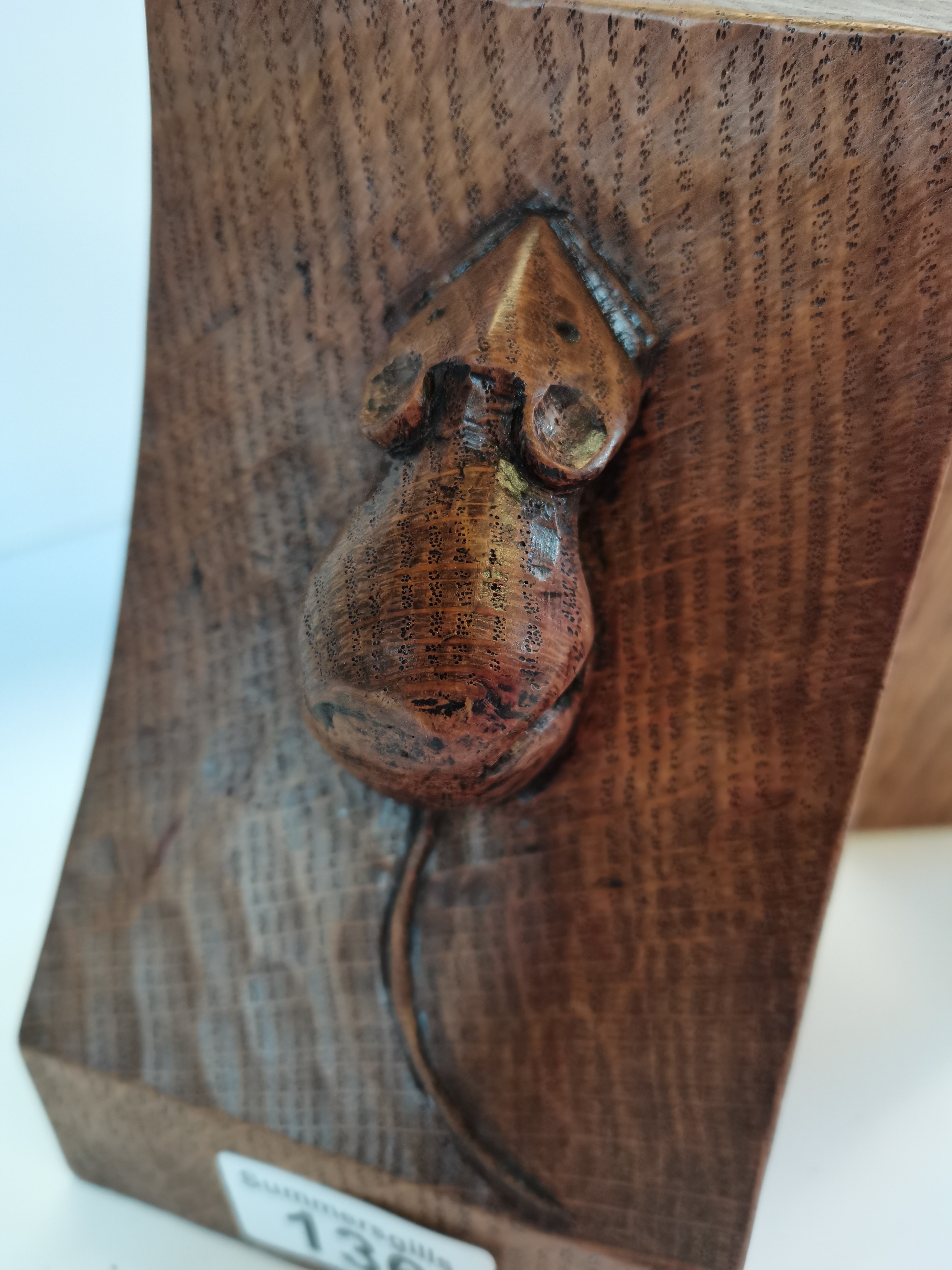 A Pair of Mouseman Bookends - Image 2 of 3