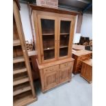 Pine kitchen display cabinet