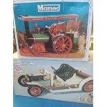 Mamod Traction Engine in box and Mamod boxed Steam Roadser