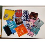 x10 Vintage Jacqmar silk scarves