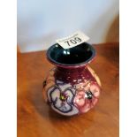 Moorcroft Vase - Pansy Design