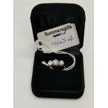 3 stone Diamond ring in 18ct yellow gold 1.8ct in total