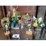 A collection of Chinese Figurines