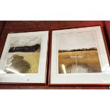 A Pair of Ltd edition prints by Greenwood 69cm x 77xcm