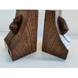 A Pair of Mouseman Bookends