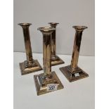x4 Silver candlesticks in the corinthian style