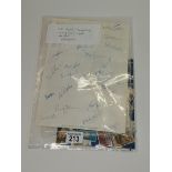 Nottinghamshire CC 1981 signed letter plus other items