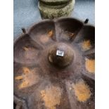 Chimney pot 79cm height plus decorative cast iron mexican hat trough72cm diameter