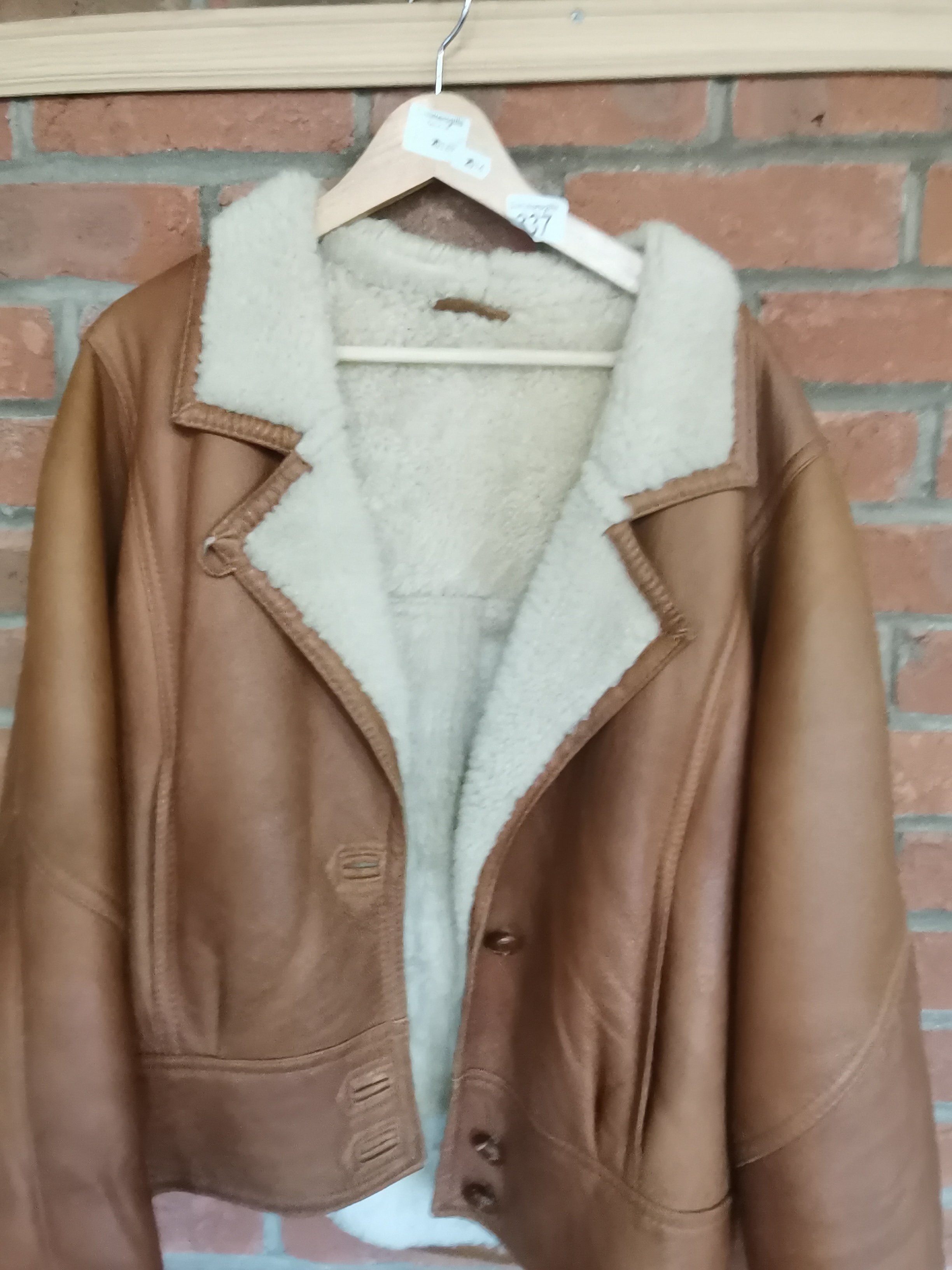 Ladies Sheepskin vintage jacket size 12/14