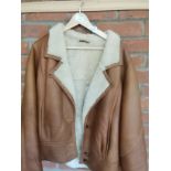 Ladies Sheepskin vintage jacket size 12/14
