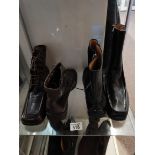 Vintage Bally brown ankle boots plus Bally Dezza ankle boots