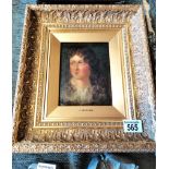 framed painting by J Barnes 1850-d.c 1923