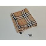 Rare Vintage Pure silk Burberry scarf - 73cm x 73cm very good condition