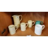 Keith Murray Jug and x5 tankards