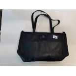 Very dark navy blue almost black Radley bag