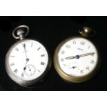 TWO POCKET WATCHES.