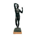 AFTER AUGUSTE RODIN, FRENCH, 1840 - 1917, THE AGE OF BRONZE, A 20TH CENTURY CAST AFTER MODEL