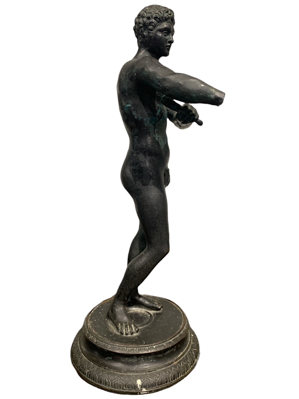 AFTER THE ANTIQUE, MODEL OF LYSIPPOS, A 19TH CENTURY GRAND TOUR BRONZE OF APOXYOMENOS 'The - Bild 4 aus 4