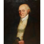 AN EARLY 19TH CENTURY ENGLISH SCHOOL OIL ON CANVAS, PORTRAIT OF A NOBLEMAN In original gilt
