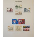 TWO GREAT BRITAIN STAMP ALBUMS,1855 - 2001. Condition: good overall