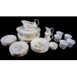 ROYAL DOULTON, A FORTY-FIVE PIECE YORKSHIRE ROSE PART TEA DINNER SERVICE. Condition: good