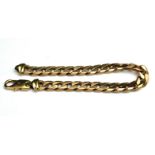 A VINTAGE 9CT GOLD CURB LINK BRACELET Single strand of pierced links. (approx 23cm, 46.5g)