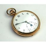 VERTEX, EARLY 20TH CENTURY 9CT GOLD GENT'S POCKET WATCH The circular white dial with Arabic number