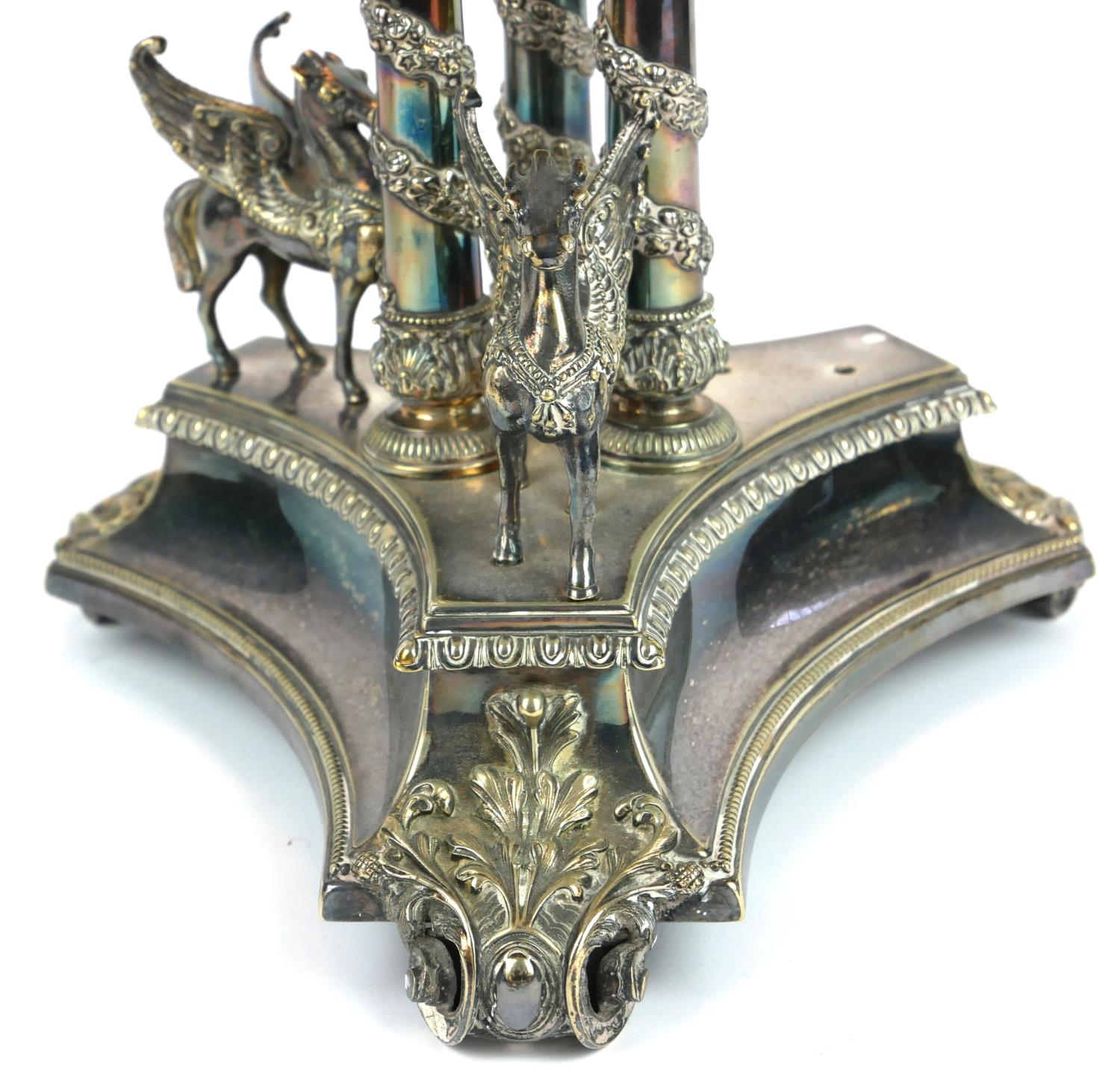 A FINE LATE 19TH CENTURY VICTORIAN NEO-RENAISSANCE SILVER PLATED EPERGNE/TABLE CENTREPIECE The - Image 2 of 5