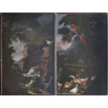 CIRCLE OF WIILIEM VAN ROYEN - AMSTERDAM 1672 - 1742 A pair of extremely large oil on canvas still