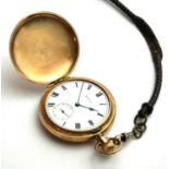 ELGIN WATCH COMPANY, AN EARLY 20TH CENTURY GOLD PLATED FULL HUNTER GENT'S POCKET WATCH The