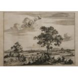 A COLLECTION OF THREE 18TH CENTURY BLACK AND WHITE ENGRAVINGS OF PERSIAN LANDSCAPES Titled '