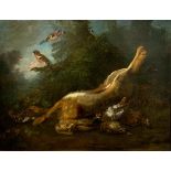 CIRCLE OF JAN WEENIX, AMSTERDAM, 1642 - 1719, 17TH CENTURY OIL ON CANVAS Still life, a dead hare and